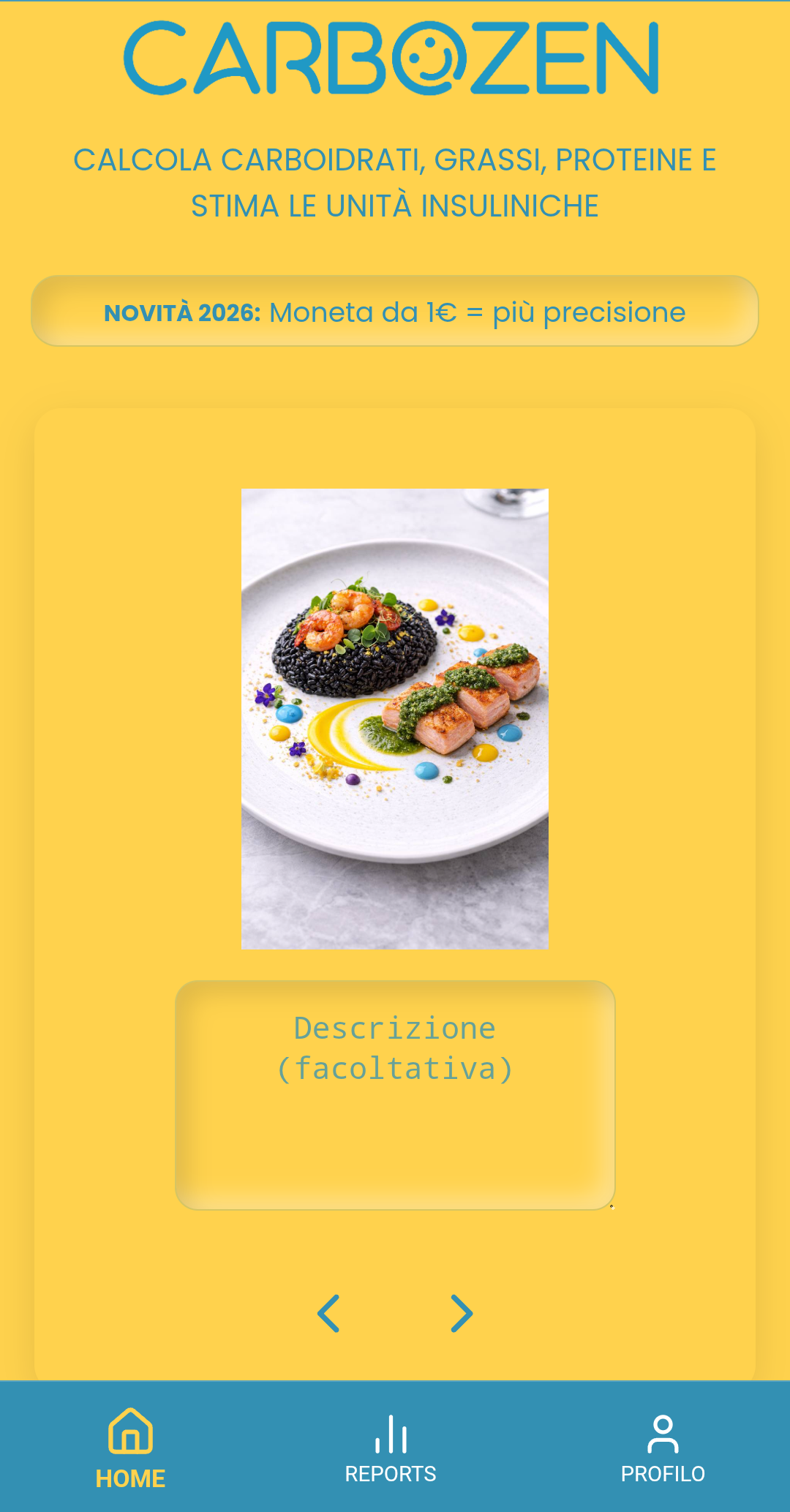 Scatta una foto del pasto